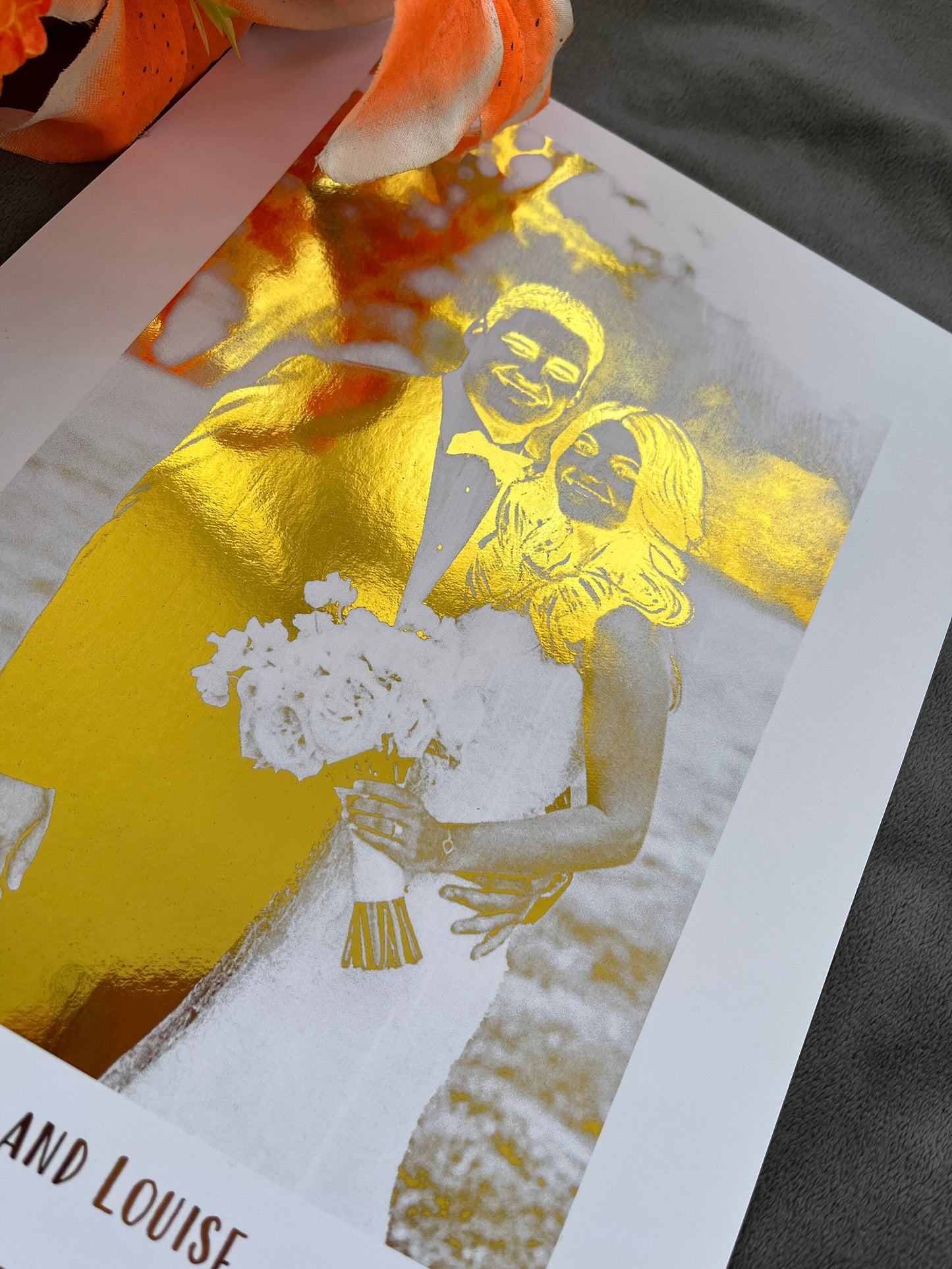 Bespoke Wedding Foil Print