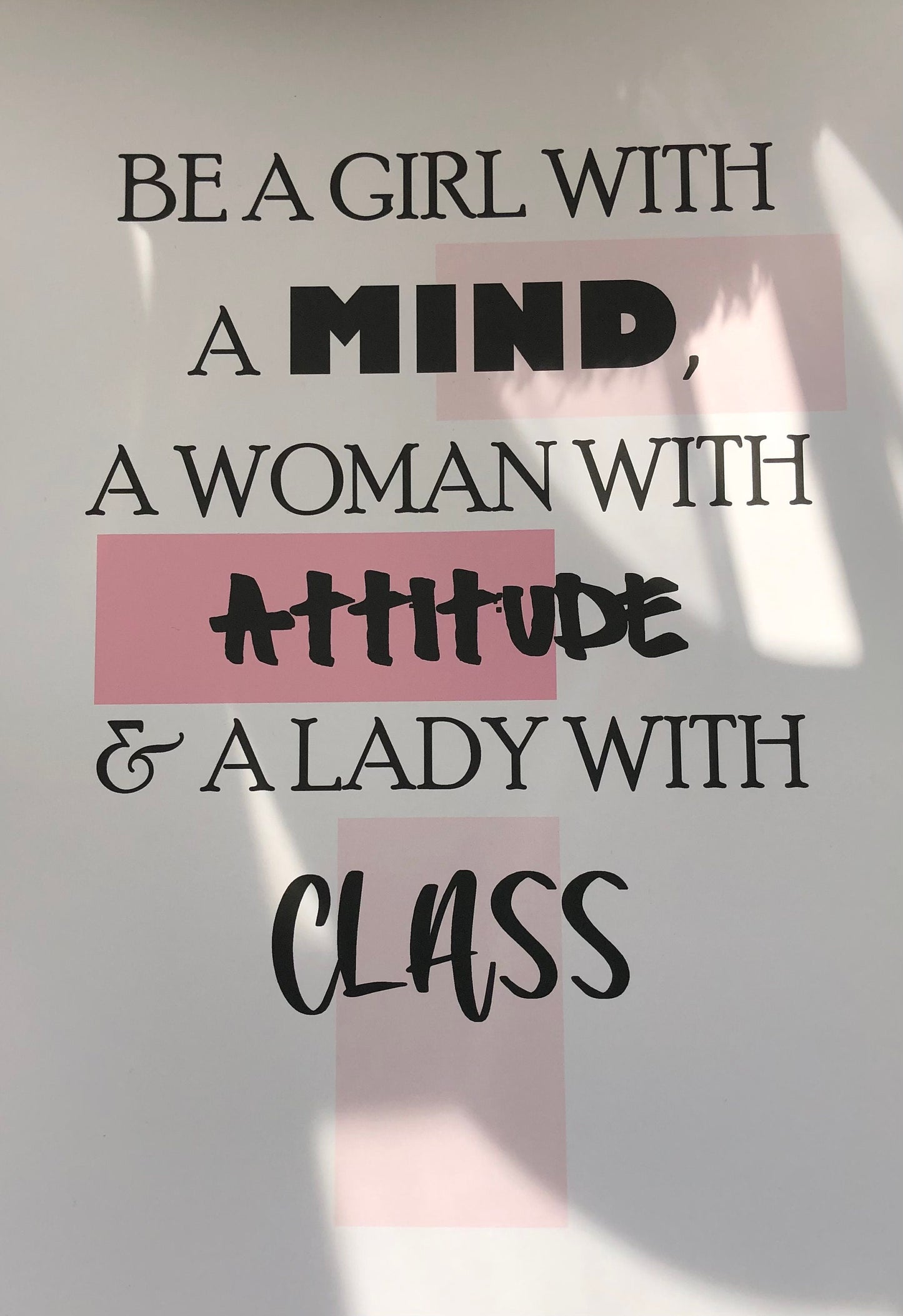 Independent Lady Quote Digital Print