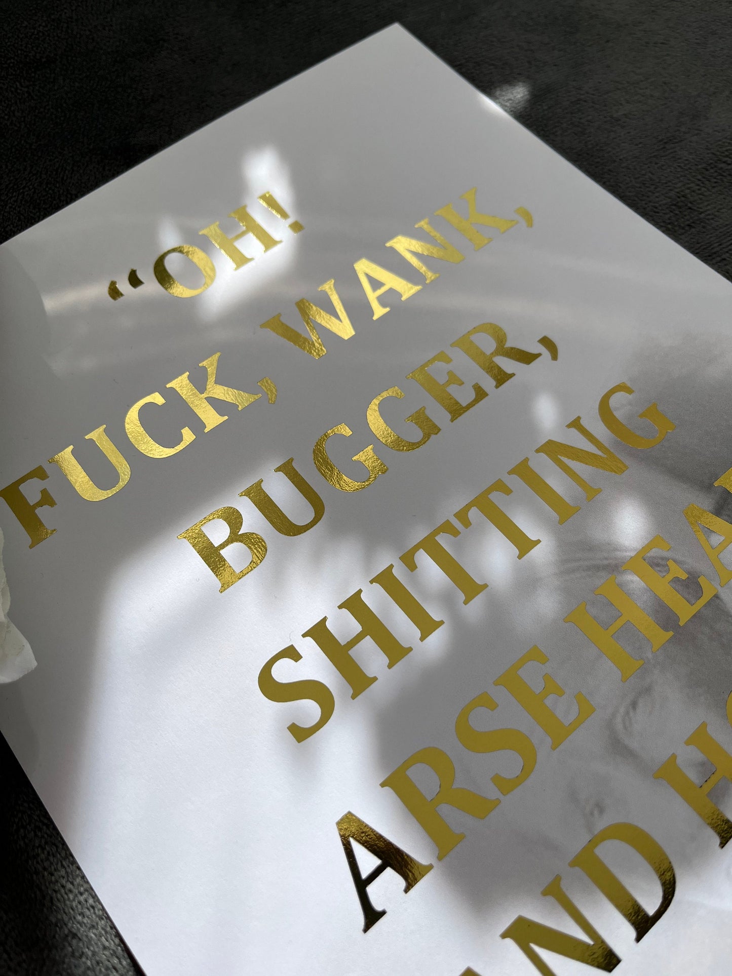 Billy Mack Rude Foil Print