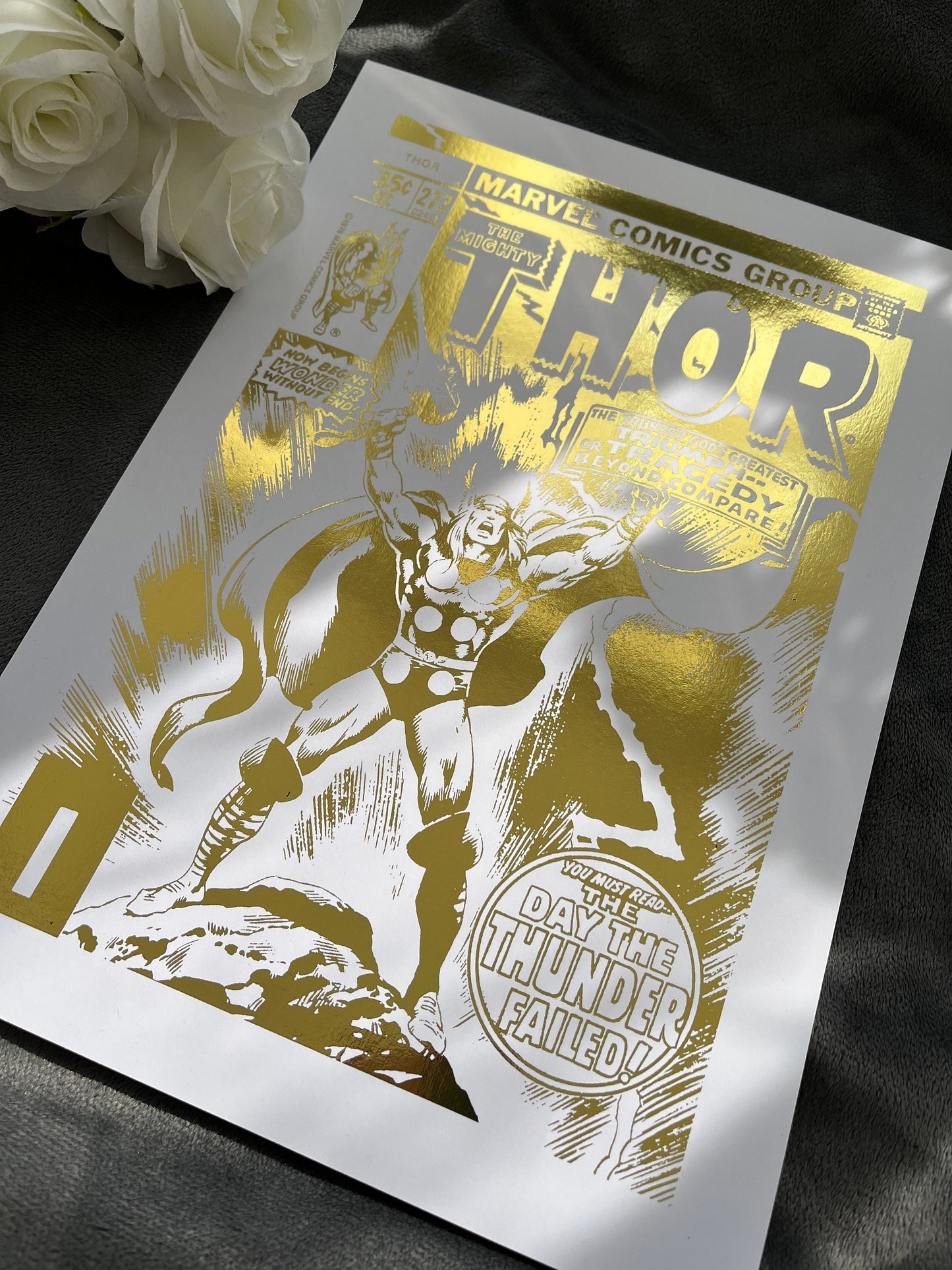 Thor Comic Cover Foil Print