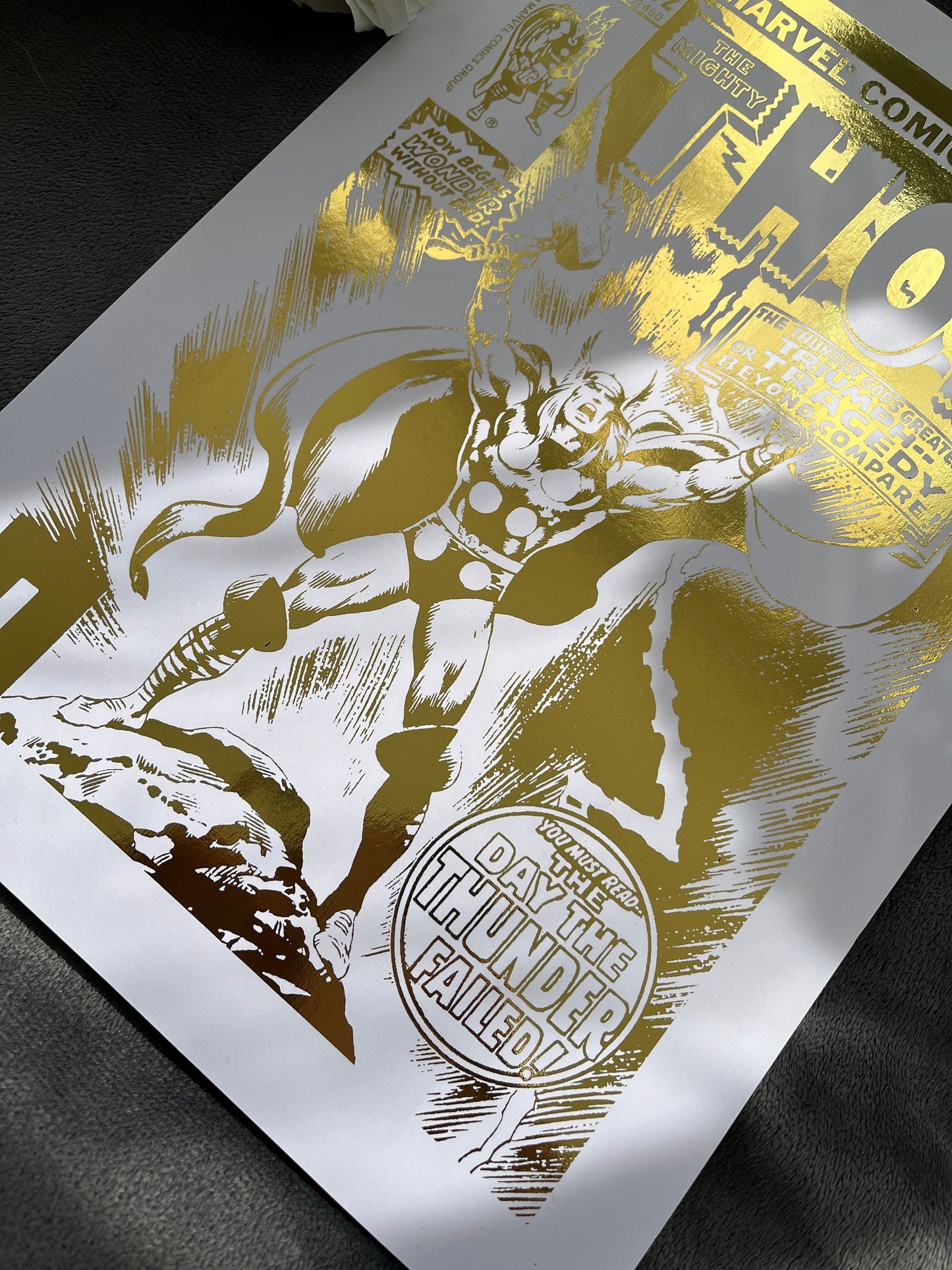 Thor Comic Cover Foil Print