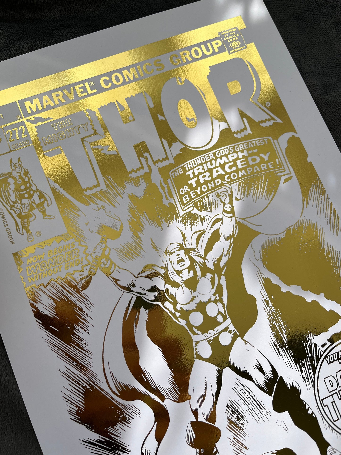 Thor Comic Cover Foil Print