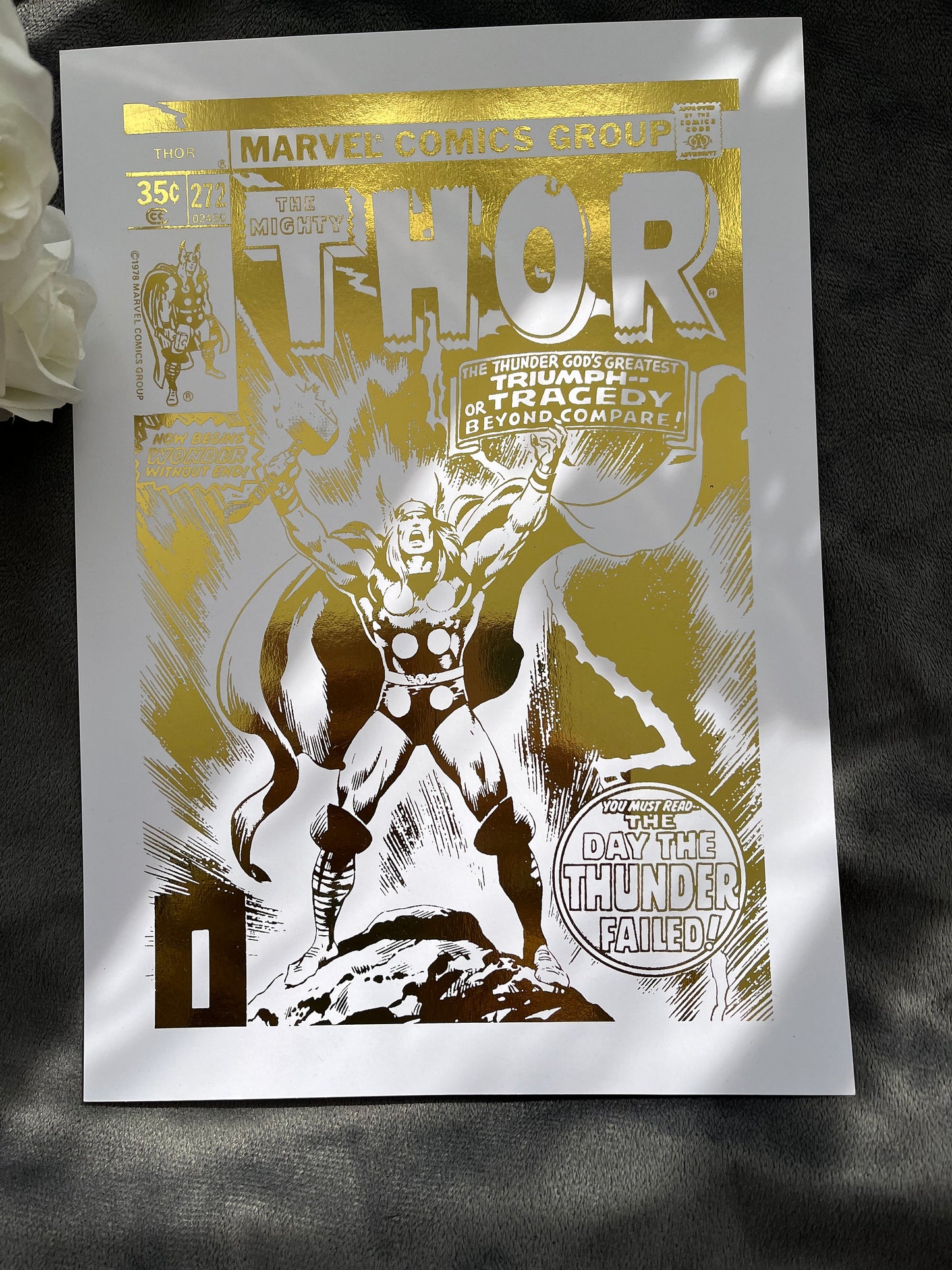 Thor Comic Cover Foil Print