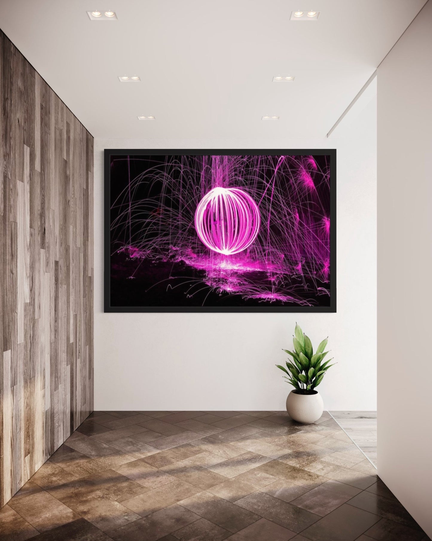 Radiant Burst Pink Firework Digital Download