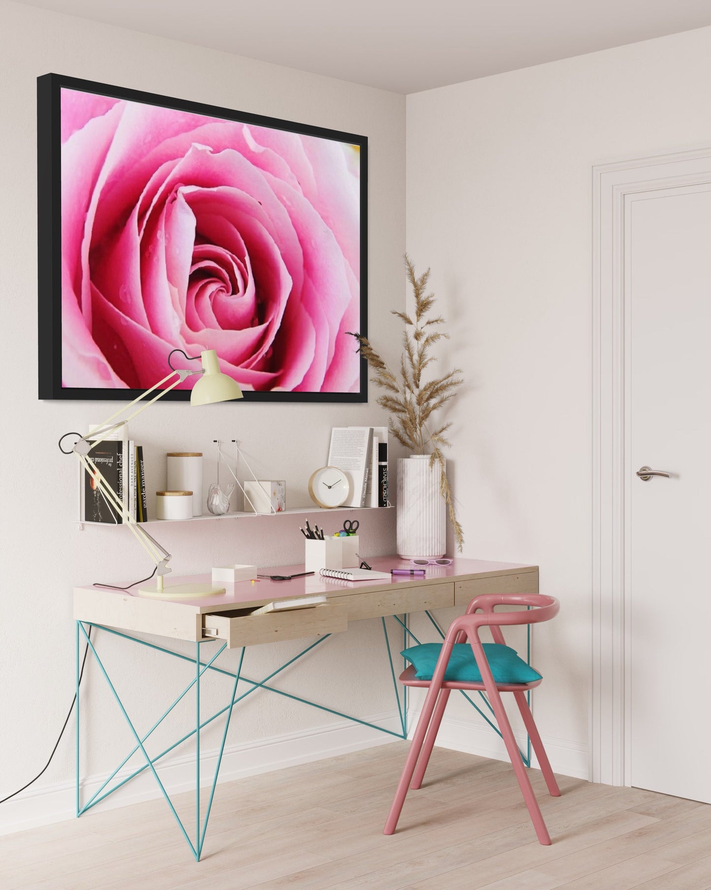 Pink Rose Digital Listing