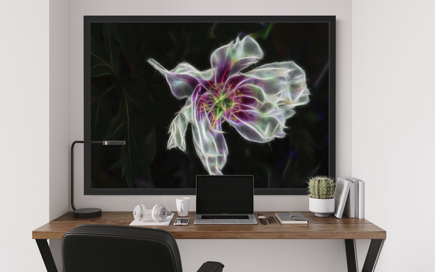 Electrical Current Style Flower Print Digital Download