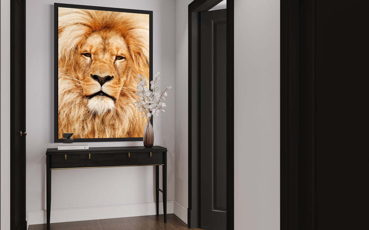 Natural Lions Head Up Close Digital Listing