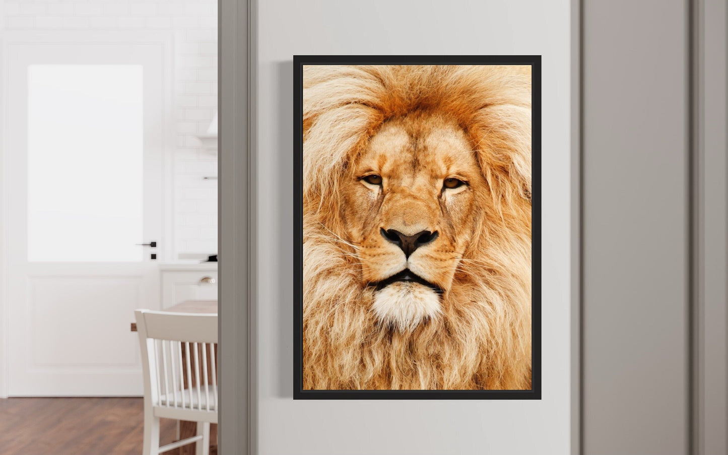 Natural Lions Head Up Close Digital Listing