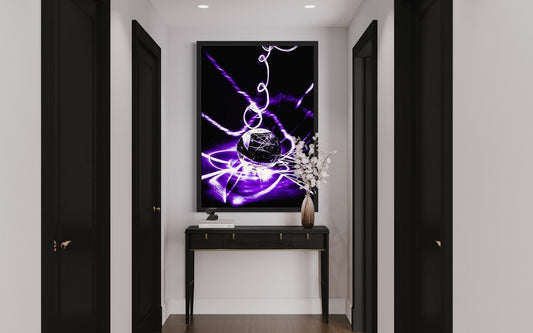 Long Exposure Black & Purple Digital Download