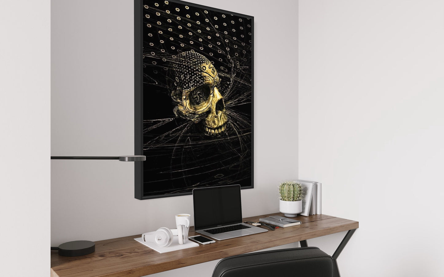 Black Skull Print