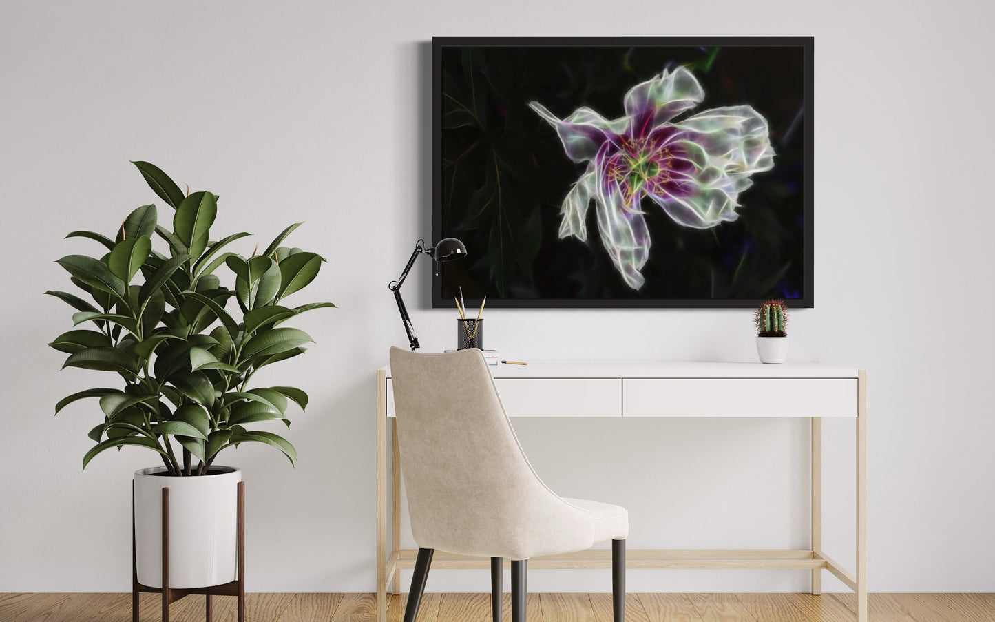 Electrical Current Style Flower Print Digital Download