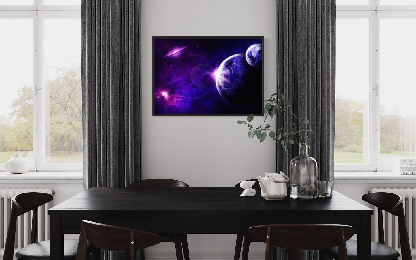 Purple Space Print