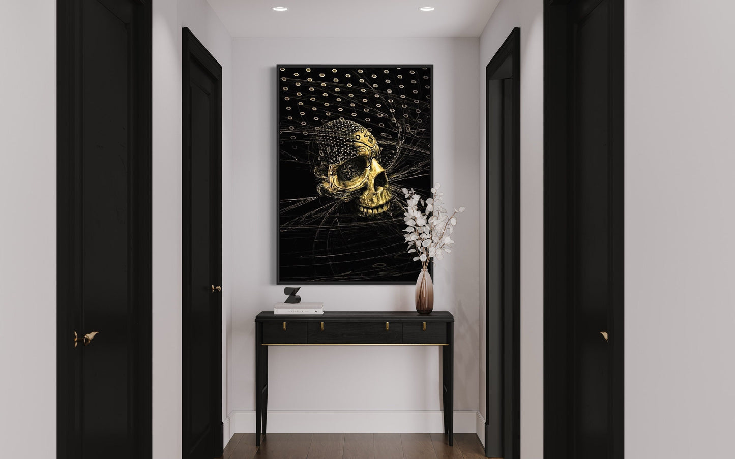 Black Skull Print