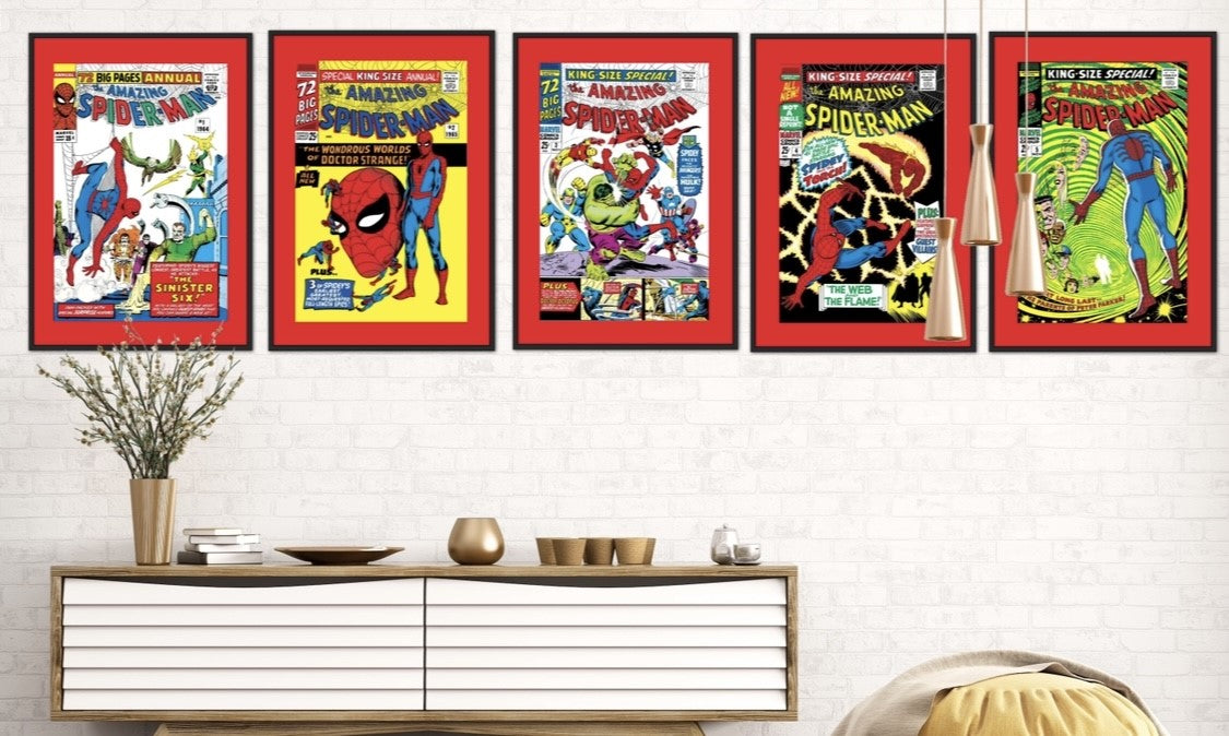 Set of 5 Spider-Man Prints Digital Download